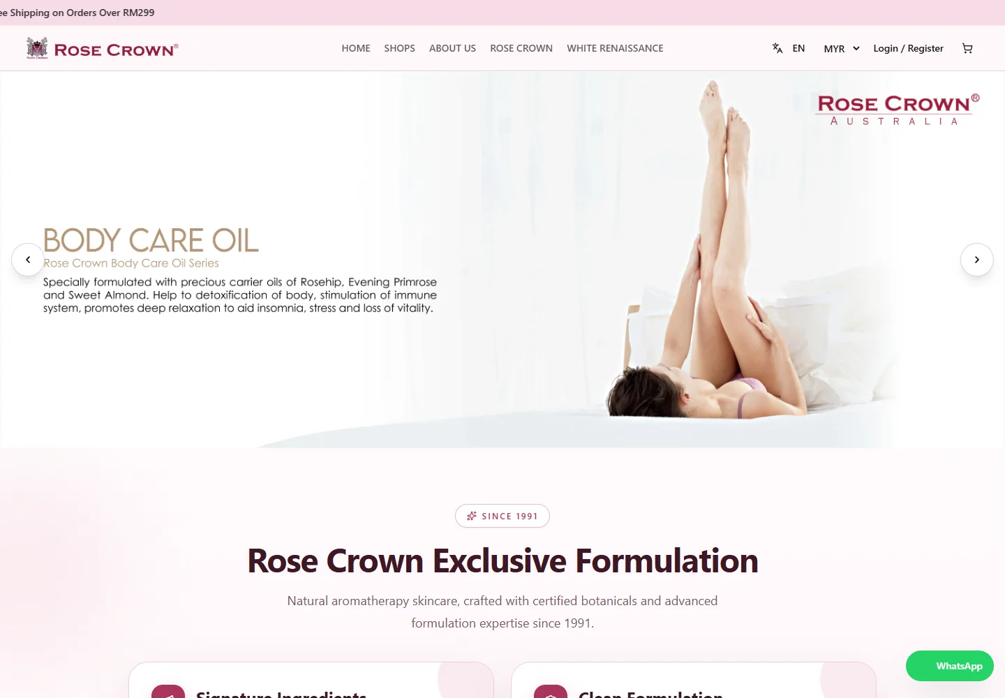 Rose Crown Malaysia public website